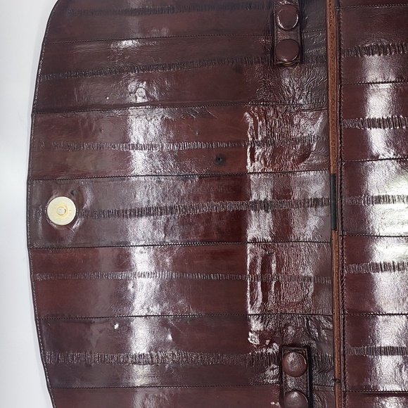 Vintage 90's‎ The Top eel skin shoulder bag. - Picture 3 of 5